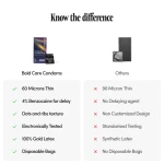 404 by Bold Care Mutual Pleasure Condoms | Ribbed &amp; Dotted