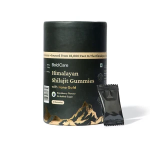 Bold Care Himalayan Shilajit Gummies with Nano Gold | 30 Gummies