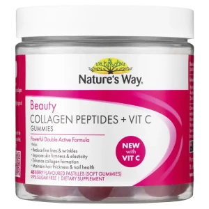 Nature's Way Beauty Collagen Peptides + Vit C - 45 Gummies